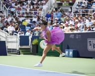 Jessica Pegula in action at the Cincinnati Open (Image via Getty)